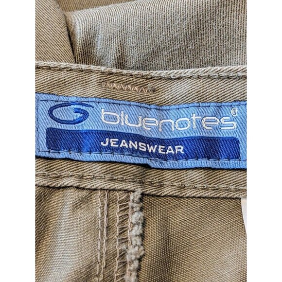 Vintage Y2K Mens Cargo Pants Size 33 x 32 Green Cotton Workwear Outdoors Hiking - Picture 4 of 4